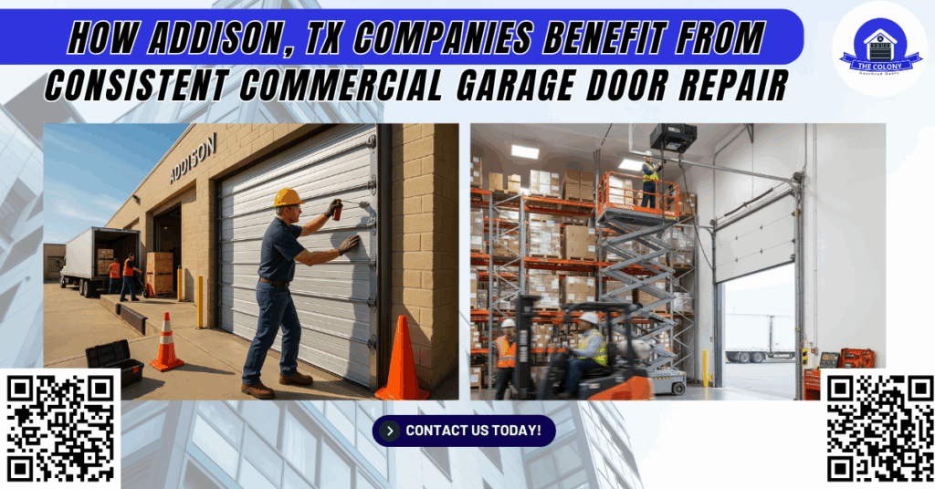 How Addison, TX Companies Benefit From Consistent Commercial Garage Door Repair