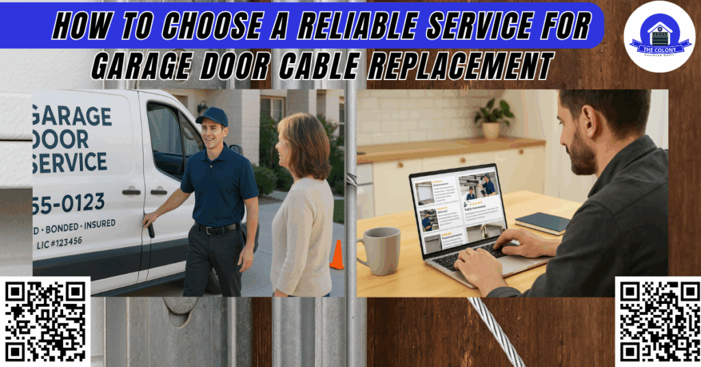 How to Choose a Reliable Service for Garage Door Cable Replacement - The Colony Overhead Doors