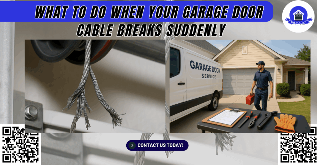 What to Do When Your Garage Door Cable Breaks Suddenly - The Colony Overhead Doors