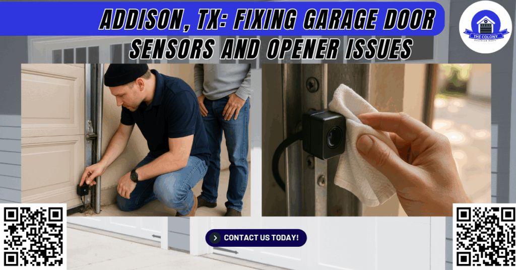 Addison, TX: Fixing Garage Door Sensors and Opener Issues - The Colony Overhead Doors