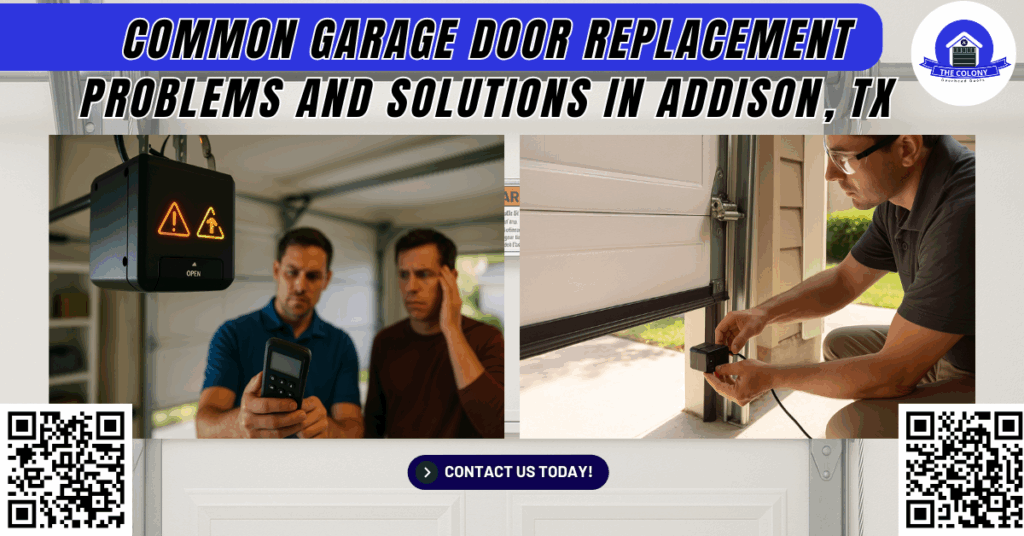 Common Garage Door Replacement Problems and Solutions in Addison, TX - The Colony Overhead Doors