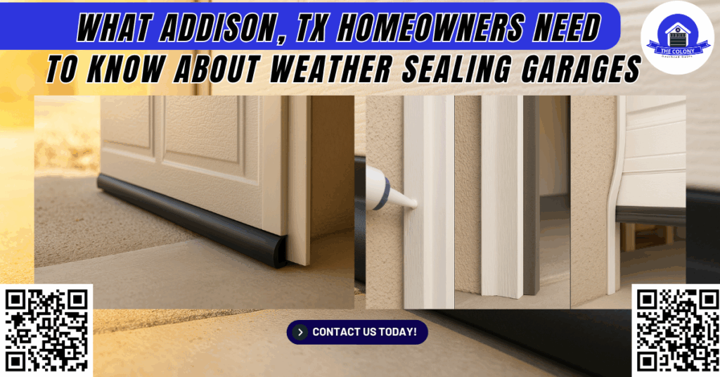 What Addison, TX Homeowners Need to Know About Weather Sealing Garages - The Colony Overhead Doors