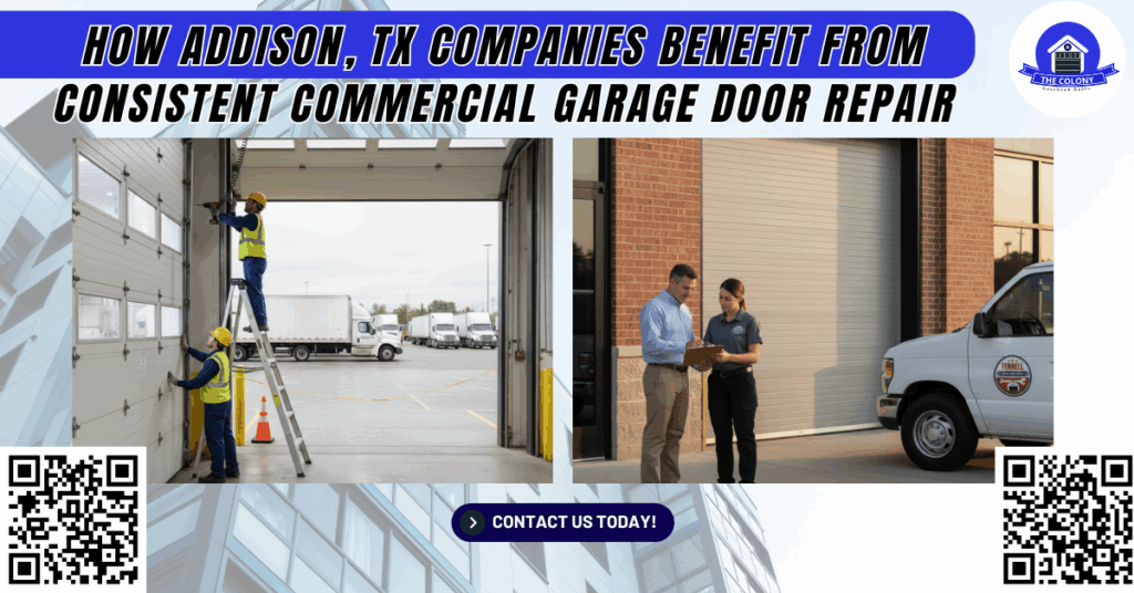 How Addison, TX Companies Benefit From Consistent Commercial Garage Door Repair - The Colony Overhead Doors
