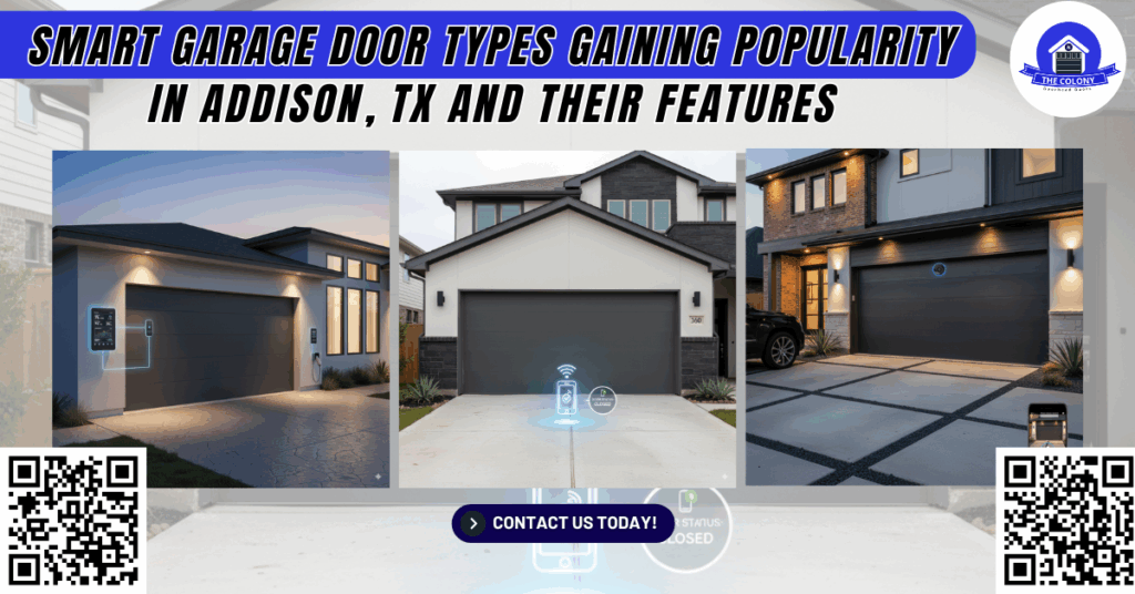 Smart Garage Door Types Gaining Popularity in Addison, TX, and Their Features - The Colony Overhead Doors
