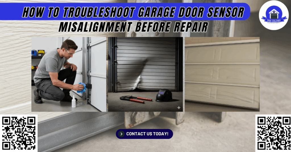 How to Troubleshoot Garage Door Sensor Misalignment Before Repair - The Colony Overhead Doors